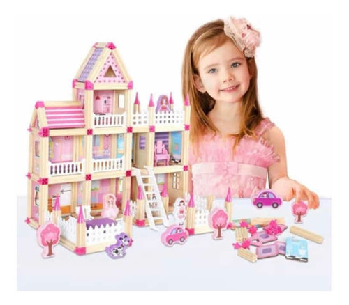 Casa De Muñecas Montessori Para Niñas Castillo De Princesa