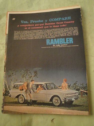 Publicidad Rambler Cross Country Año 1962 Hoja Sola