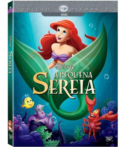 A Pequena Sereia - DVD - Disney - Uma Aventura No Mar!