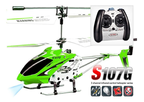 Helicóptero 3ch Syma S107 Chasis En Metal Con Gyro Shobbies