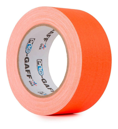 Cinta Gaffer Tela Naranjo Fluor 2  X 45m. Pro Tapes Usa