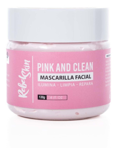 Imagen 1 de 3 de Mascarilla Facial Rebel Beauty Pink And Clean