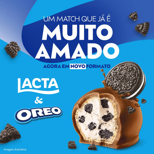 Bombom Wafer Sabor Baunilha Com Oreo 540g Lacta