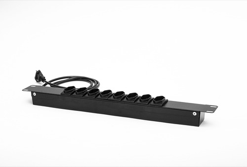 Rack Piso 24u 870 + 02 Bandejas Fixas + 01 Régua De Tomadas
