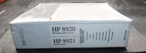 Hewlett Packard 8920 Rf Communications Test Set 8921 Cel Ccf