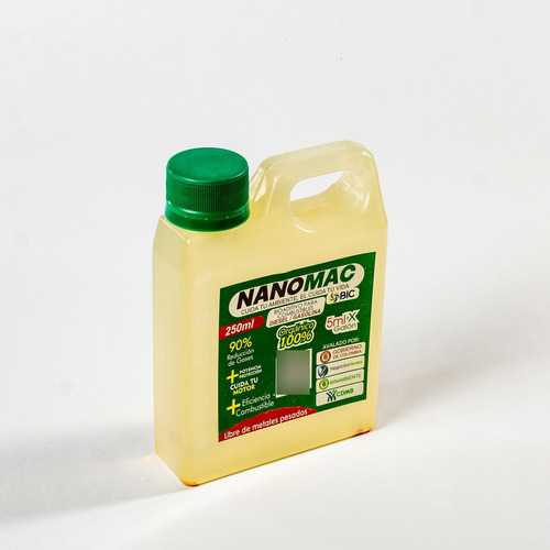 Aditivo Gasolina - Diesel Nanomac 100% Orgánico X 250 Ml