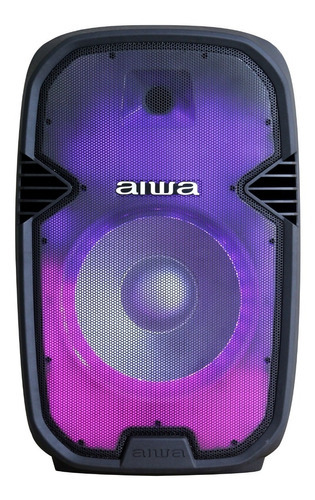 Bocina 15 Aiwa Awsp15twl Fm Mic Tripie Bluetooth Flame Led Color Negro
