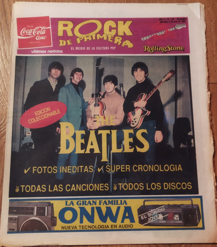 1991 Especial Beatles Revista Rock De Primera Única Uruguay 