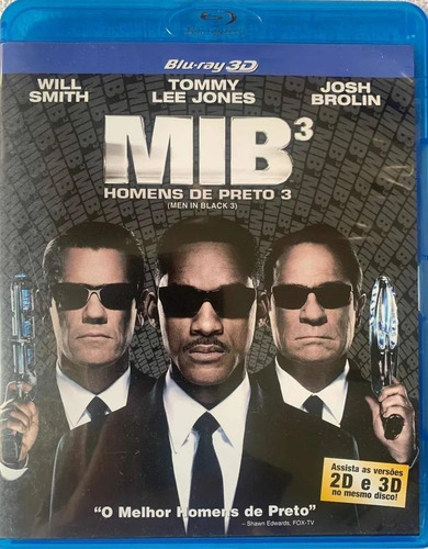 Mib - Homens De Preto 3 3d - Blu-ray - Will Smith