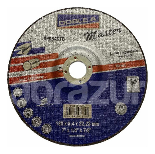 Disco De Desbaste Acero 180 X 6,4 Doble A - Mm