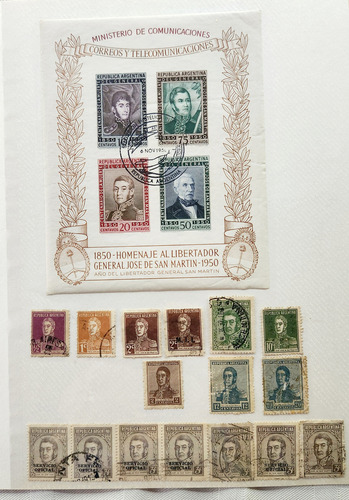 Estampillas Colección José De San Martín 1917 A 1977. Única (Usado)