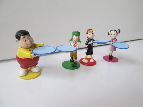 El Chavo Del 8 / 4 Figuras Del Juego Se Me Chispoteo Vintage