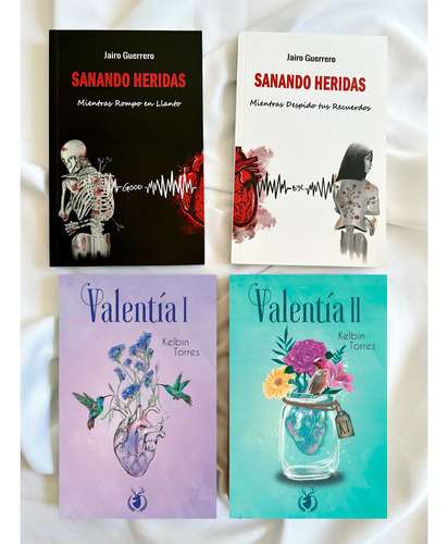 Libros Valentía 1 Y 2 & Paquete Sanando Heridas