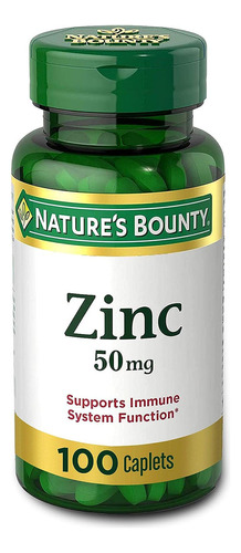 Zinc 50 Mg Soporte Inmunologico 100 Capsulas