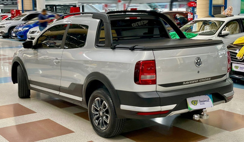 Imagem 5 de 12 de Vw Saveiro 1.6 Cross Cd 2020 Top De Linha Couro+multimídia