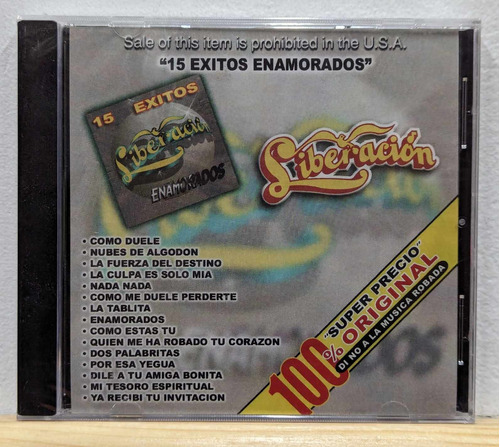 Liberacion 15 Exitos Enamorados / Cd Nuevo Sellado