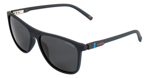 Lentes De Sol Umbro Casual Mod 507 C3 Polarizados Obscuro Lente Negro Varilla Negro Armazón Negro