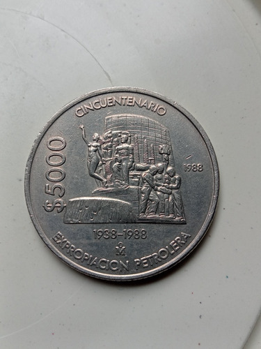 Moneda Conmemorativa 50 Aniversario Expropiación Petrolera 