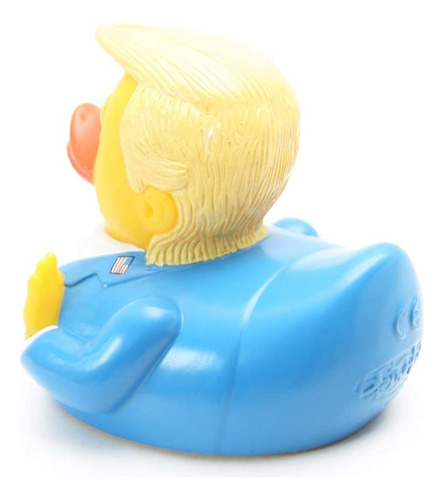 1pc Baby Bath Toys Trump Rubber Squeak Bath Duck