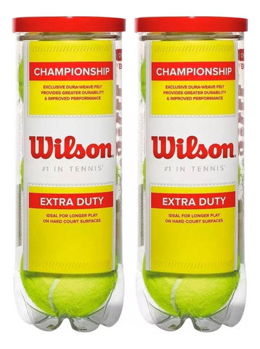 Pelotas Wilson Tubo Tenis Padel 2 Tubos