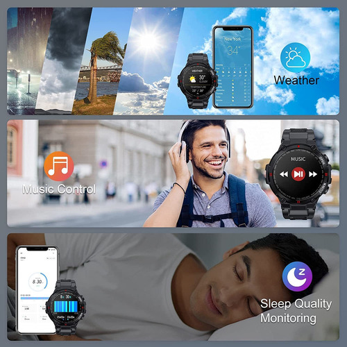 Reloj Inteligente Táctico Smart Watch Para Iphones Android .