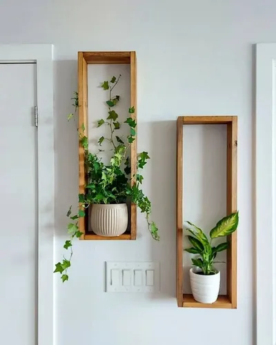 comprar Set X2 Und De Estantes En Madera Para Plantas Y Suculentas