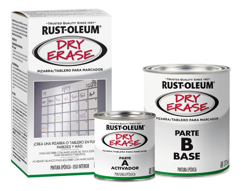 Pintura Pizarra Blanca Pared Madera Dry Erase Rust Oleum