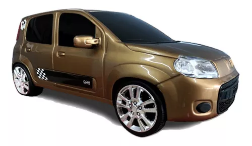 Miniatura Carro Fiat Uno Attractive Bege 1850 - Roma na Americanas