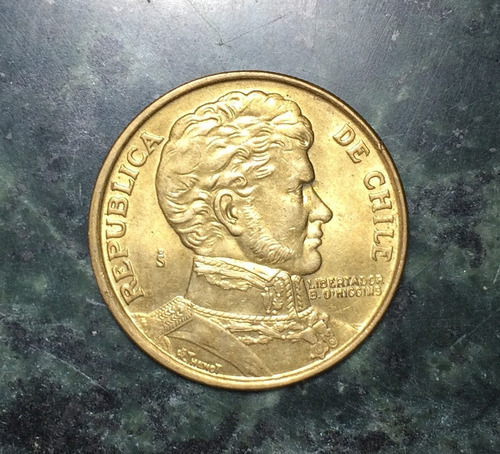 Moneda Chile Un Peso 1979 B. O´higgins Muy Bonita !
