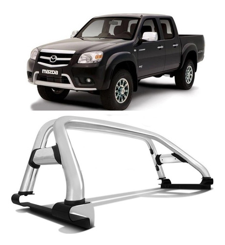 Barra Antivuelco O Roll Bar Cromado Para Mazda Bt50 