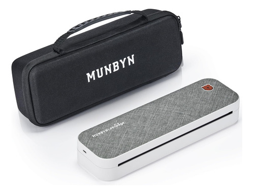 Munbyn Impresora Termica Bluetooth Portatil Con Funda De Tra