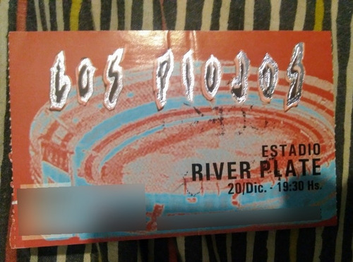 Entrada De Colección Los Piojos River 2003
