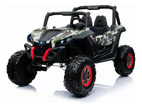 Auto A Bateria Utv Can Am 4x4 Ruedas De Goma Luces Led 