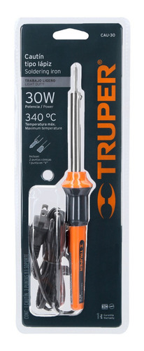 Imagen 3 de 5 de Cautín Tipo Lápiz De 30 Watts 17545