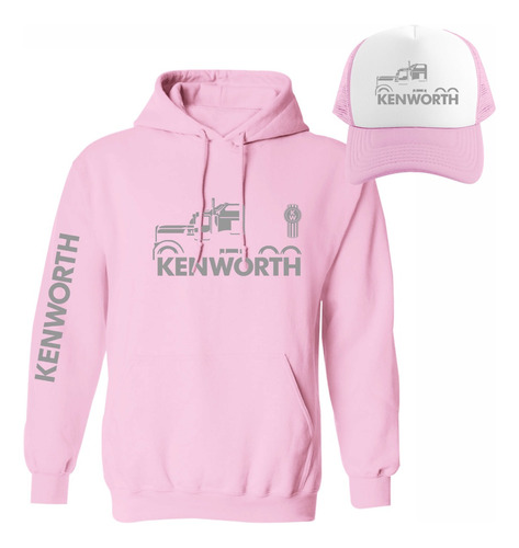 Kit De Sudadera + Gorra Modelo Kenworth Truck W900 Silver