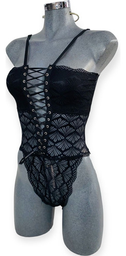 Lote 6 Piezas Body Dama Pantiblusa Encaje Y Mesh Unitalla