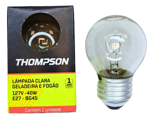 Lampada Para Geladeira/fogao/lustre Thompson 40wx127v. Clara