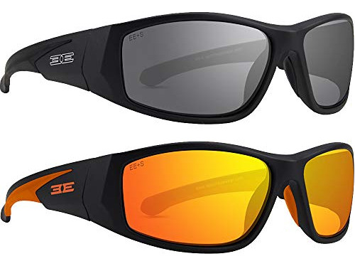 2 Pares Epoch 12 Gafas De Sol Deportivas Negro Marco 8js82