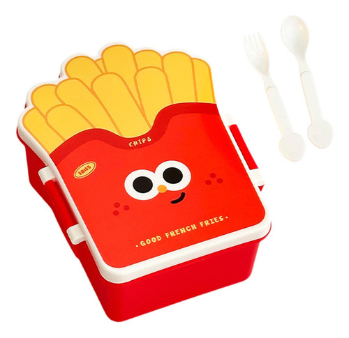 - Lunch Box Bento Caixa Com Tampa Compacta De Recipiente