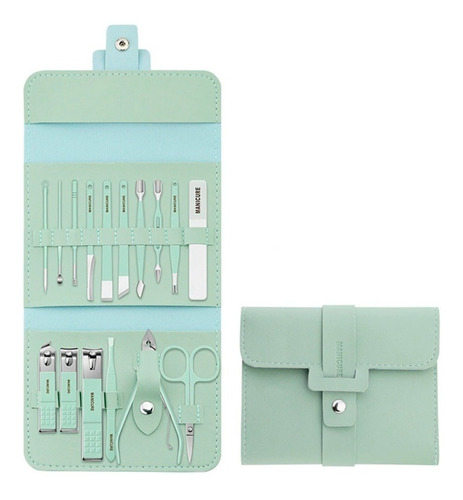 Manicure Set 16 Piezas Pedicure Herramienta Uñas Profesional