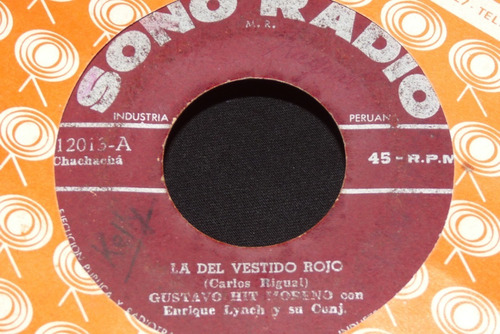 Jch- Gustvo Hit Moreno La Del Vestido Rojo 45 Rpm Cha Cha Ch