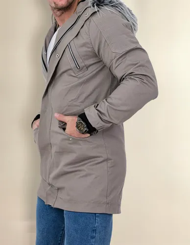 Campera Parka Hombre Estilo Alemana Gabardina Mojhado