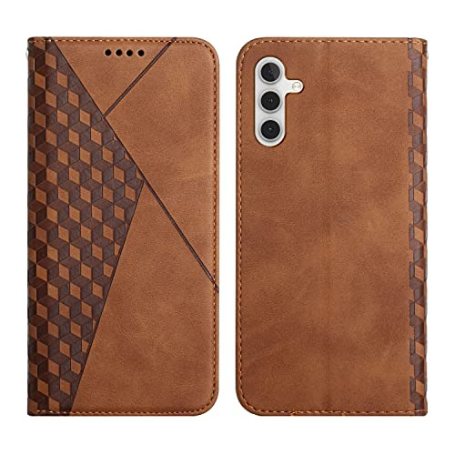 Funda Cartera Para Galaxy A14 5g Cafe Leather-02