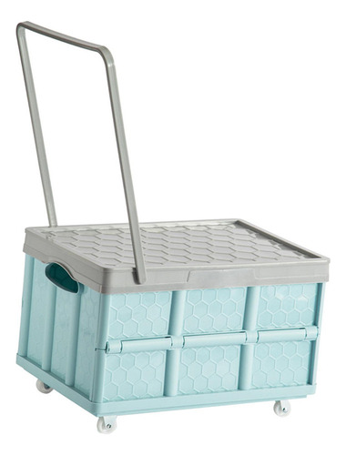 . Contenedor De Almacenamiento Ropa Libros Caja Azul Con