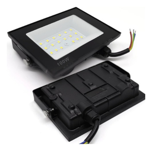 Kit 3 Refletor Led Holoforte 100w Bivolt Prova D Agua
