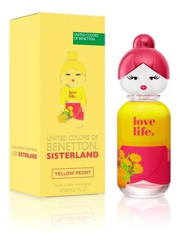 Perfume Benetton United Colors Sisterland Yellow Peony Edt