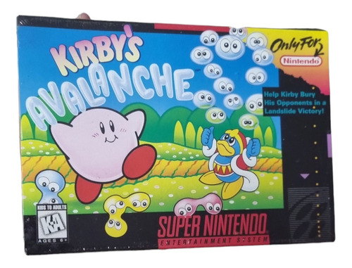 Kirbys Avalanche Game Original Snes Nintendo Lacrado Coleção