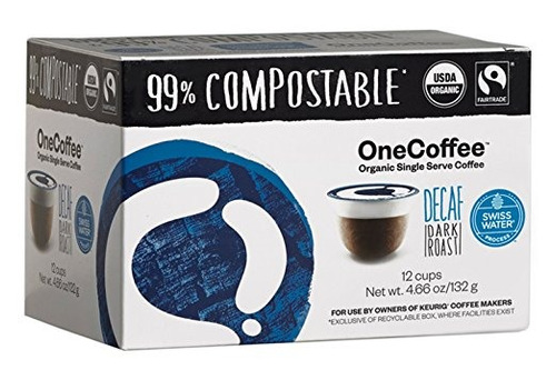 Onecoffee Café Orgánico 99% Compostable Copa K Para Máquinas