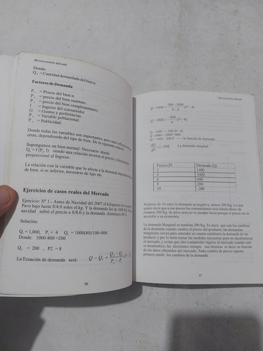 Libro Microeconomia Aplicada Silva Cubas (Usado)