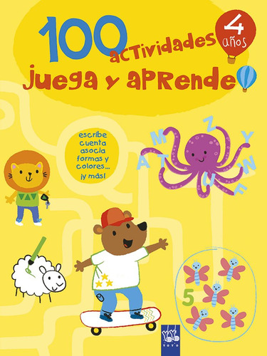 100 Actividades Juega Y Aprende 4 Años (libro Original)